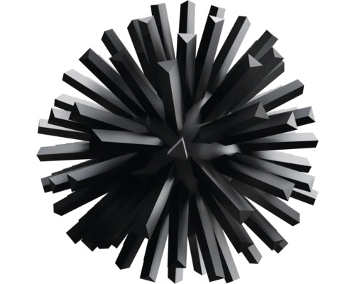 Abstrakt representation av ett objekt med triangulära, utskjutande element