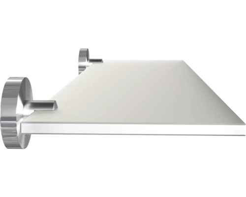 Vägghylla med metallfästen