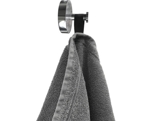 Handdukshängare i rostfritt stål med handduk
