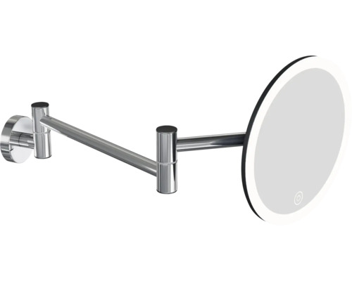 Justerbar väggmonterad spegel med belysning för badrummet