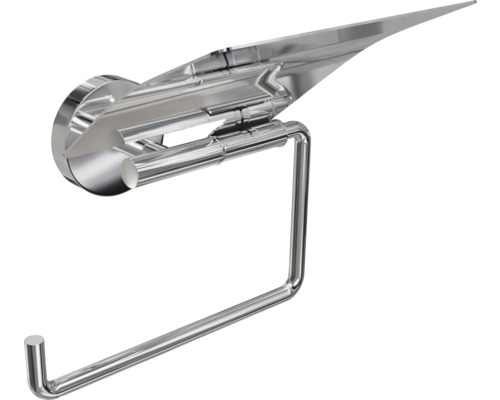 Toalettpappershållare i metall med lock för väggmontering