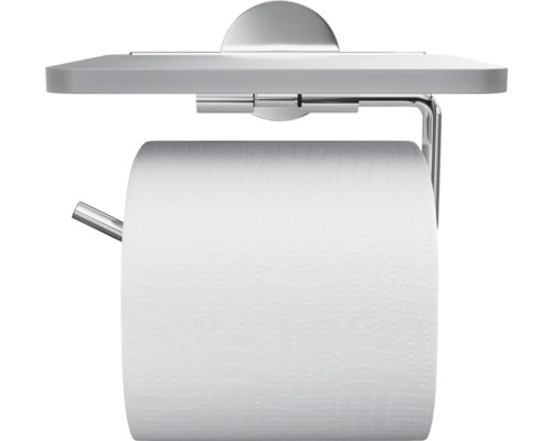 Toalettpappershållare med hylla för badrum