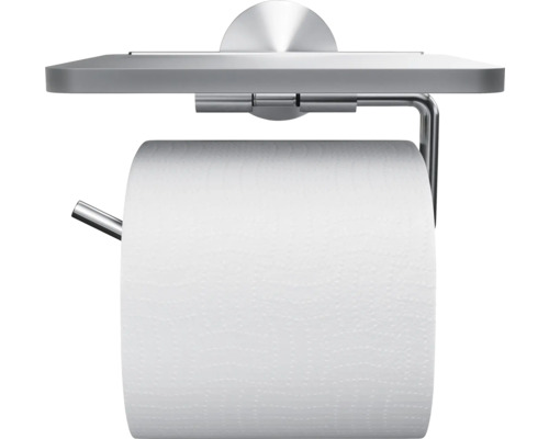 Toalettpappershållare med hylla