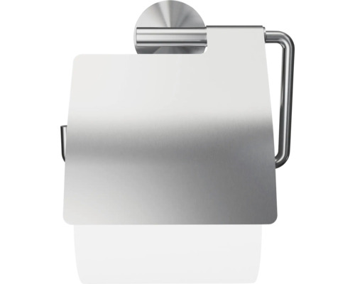 Toalettpappershållare av metall med lock