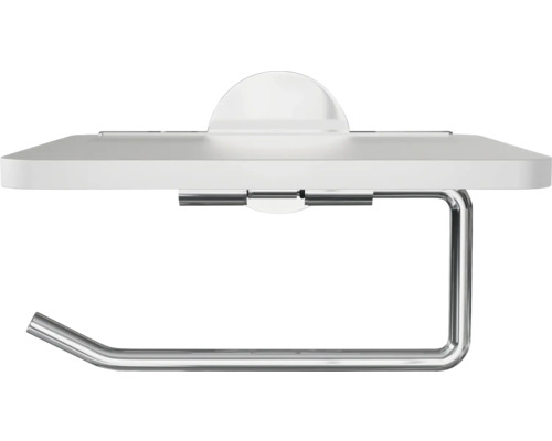 Toalettpappershållare med hylla