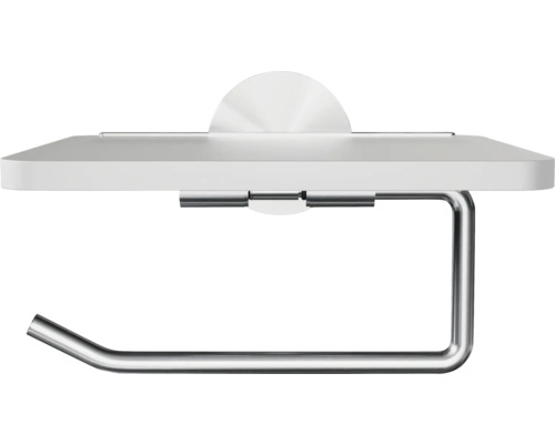 Toalettpappershållare med hylla