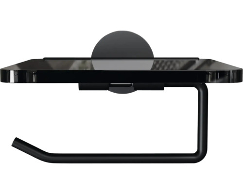 Toalettpappershållare med hylla