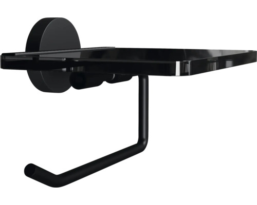 Toalettpappershållare med hylla