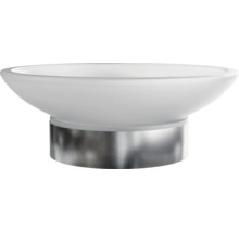 Tvålkopp av glas och metall
