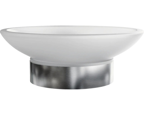 Tvålkopp av glas och metall