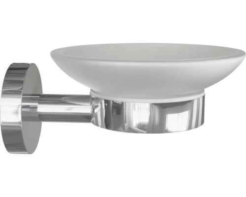 Tvålkopp för väggmontering av glas och metall