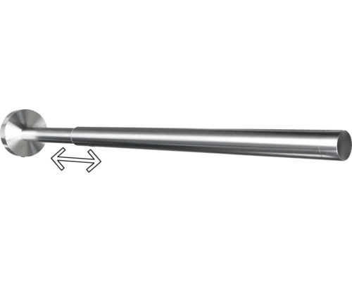 Utdragbar duschdraperistång av metall