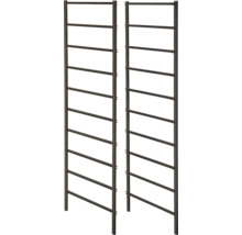 Två bruna radiatorstegar