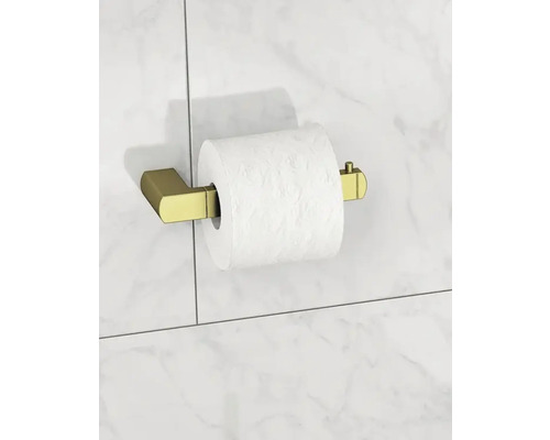 Toalettpappershållare med toalettpappersrulle