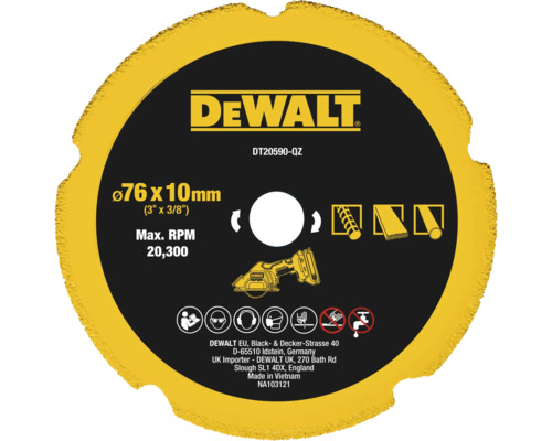 DeWalt kapskiva, 76 x 10 millimeter
