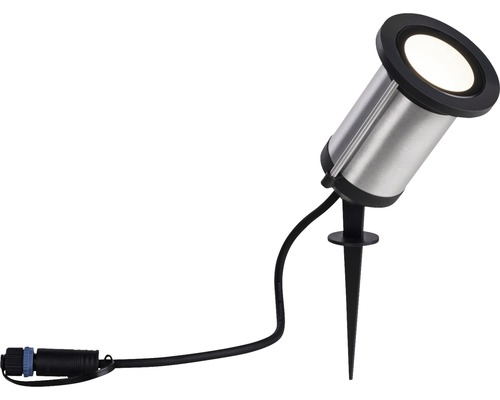 Trädgårdsspot PAULMANN Spot Classic Plug & Shine LED 32° med jordspett 5,1W 310lm 3000K varmvit HxØ 265x88mm IP65 antracit 230/24V