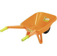 Orange barnskottkärra av plast