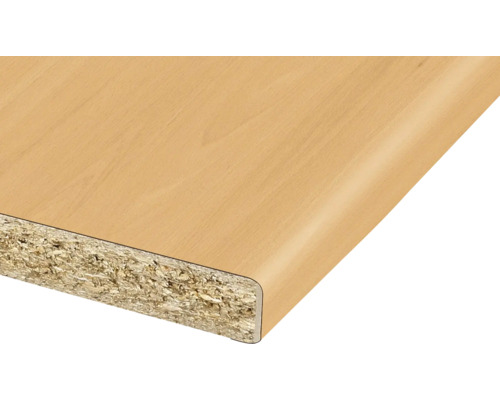 Spånskiva med rundad kant