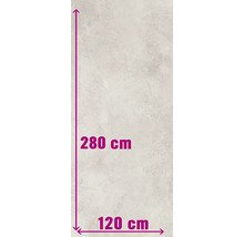 Mått: 280 cm höjd, 120 cm bredd