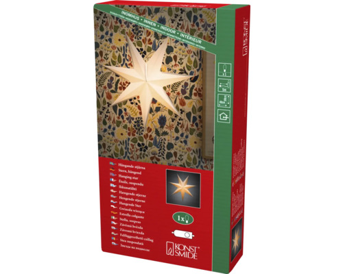 Förpackning med hängande stjärna för inomhusbruk