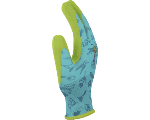 Trädgårdshandske med trädgårdsmotiv
