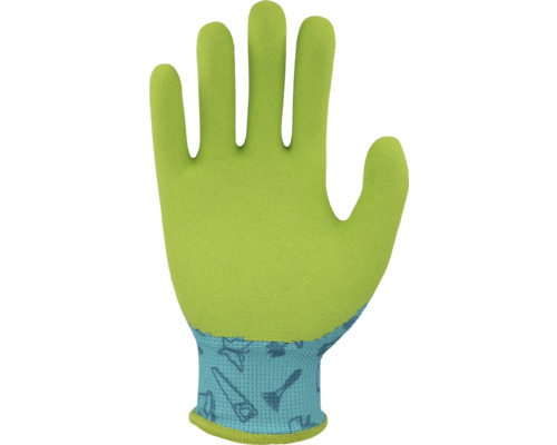 Trädgårdshandske med verktygsmönster