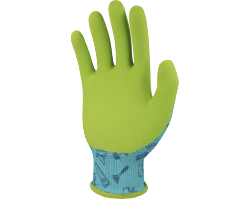 Trädgårdshandske med verktygsmönster