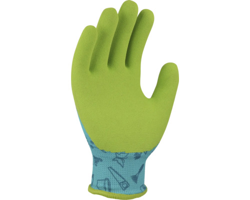 Trädgårdshandske med verktygsmönster