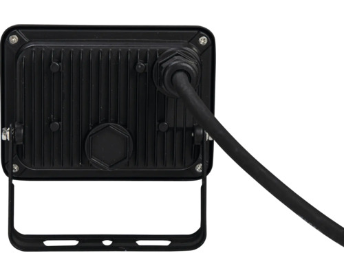 Baksidan av en LED-strålkastare med kabel