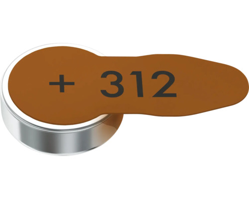 312 knappcellsbatteri med flik