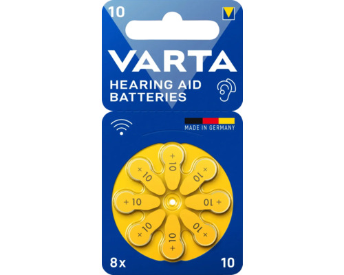 Hörapparatsbatteri VARTA 10 8-pack