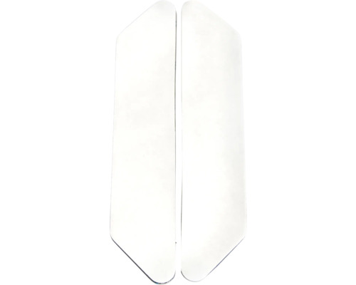 Två vita hörnprofiler