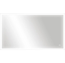 Spegel med belysning CORDIA classic line series svart 120x65 cm touchsensor IP44 LED