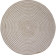 Rund matta med spiralmönster