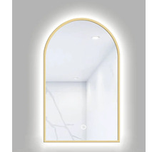 Spegel med belysning CORDIA Portal Line guld 50x80 cm LED IP44 touch sensor
