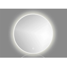 Rund spegel med LED-belysning