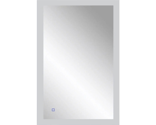 Rektangulär badrumsspegel med integrerad belysning