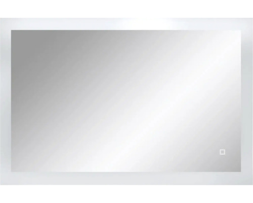 Rektangulär spegel med belysning