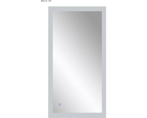 Spegel med belysning CORDIA shine line series utan ram 120x65 cm touchsensor IP44 LED
