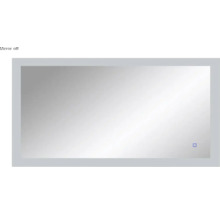 Spegel med belysning CORDIA shine line series utan ram 120x65 cm touchsensor IP44 LED
