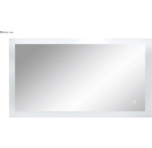 Spegel med belysning CORDIA shine line series utan ram 120x65 cm touchsensor IP44 LED