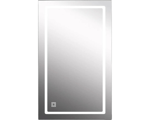 Rektangulär badrumsspegel med LED-belysning