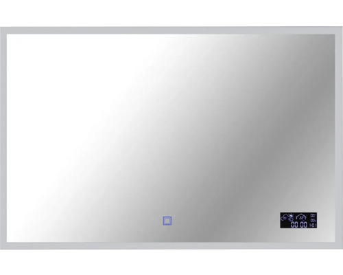 Spegel med belysning CORDIA smart line series silver 100x65 cm touchsensor IP44 LED