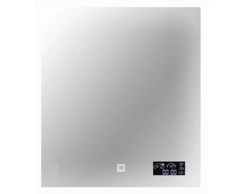 Spegel med belysning CORDIA smart line series silver 60x65 cm touchsensor IP44 LED