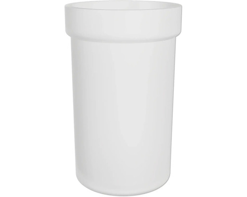 Vit blomkruka i plast