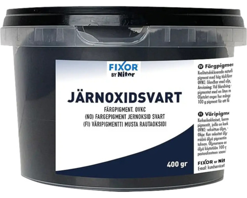 Färgpigment FIXOR BY NITOR Järnoxidsvart 400g