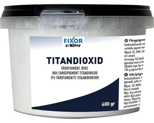 Färgpigment FIXOR BY NITOR Titanoxid 400g