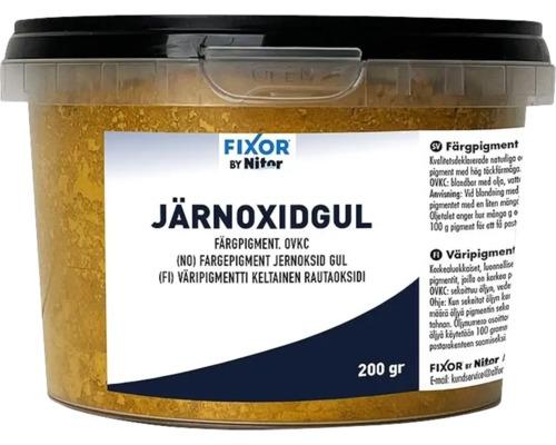 Färgpigment FIXOR BY NITOR Järnoxidgult 200g