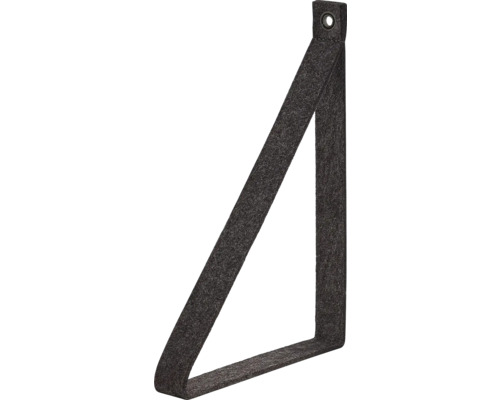 Konsol DOLLE LOOP 30x240x200mm grå Vägghyllfäste i filt för väggmontering