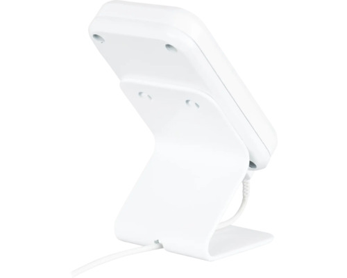 Närbild av en telefonladdningsstation med kabel